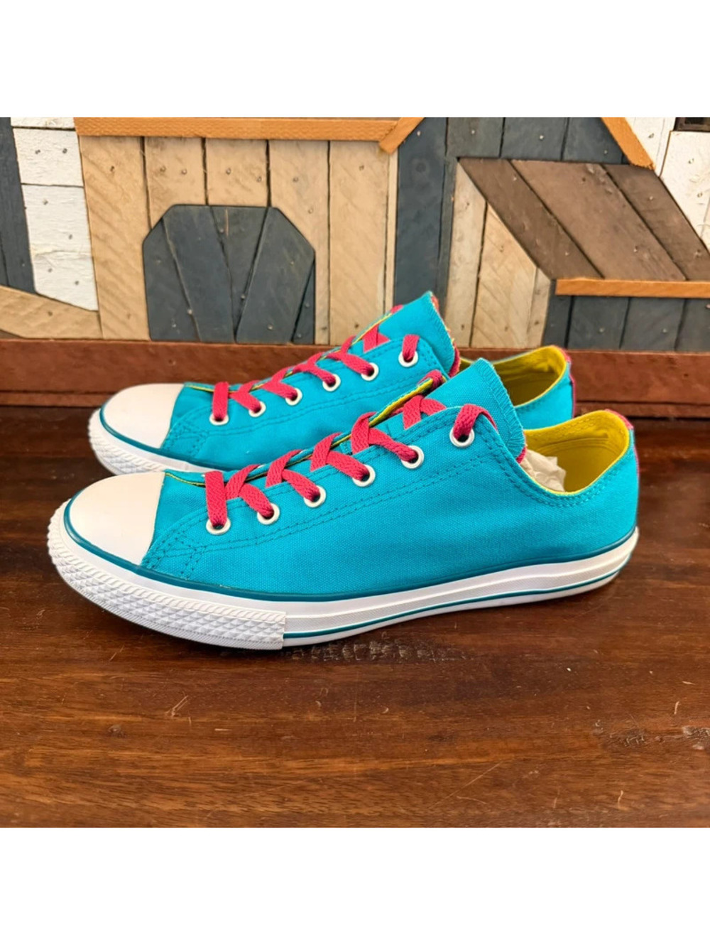 Converse Chuck Taylor All Star Double Tongue Low Top Sneakers Size Junior 6